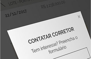 Tela de contato com corretor do aplicativo JHSF Real Estate